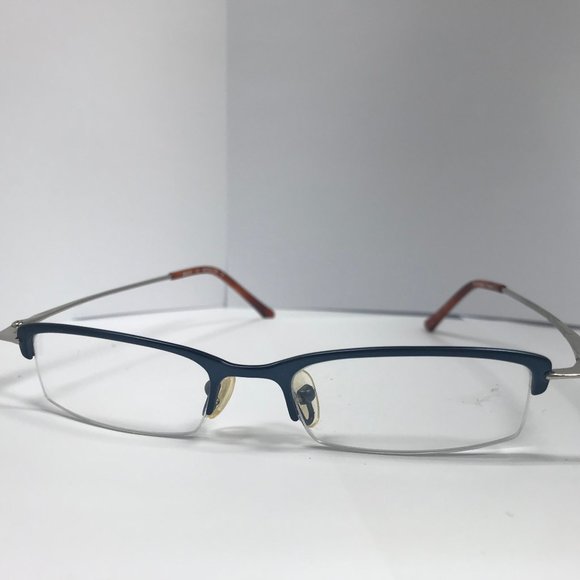 Accessories - Blue Semi-Rimless Reading Glasses